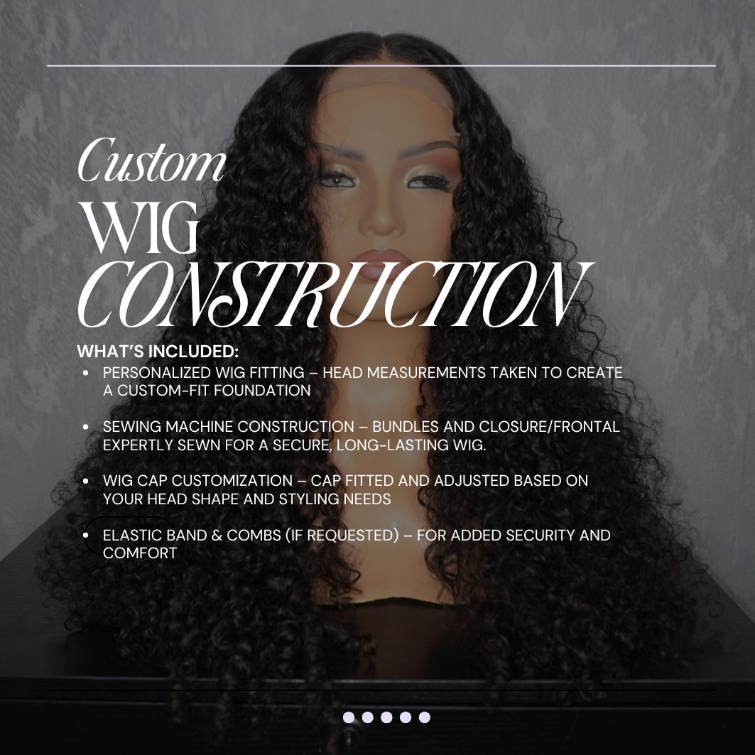 Custom Wig Construction (Machine-Sewn)